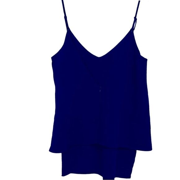TOBI TANK Top Layered, Blue Size M - Picture 2 of 6